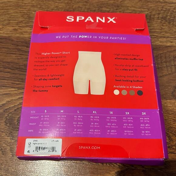 SPANX Higher Power Shaper Brief Nude Size L NWT Sculpting Shapewear - Picture 2 of 8